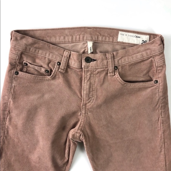 Rag & BoneTomboy Corduroy Tan Cropped Pants Sz 26 - Picture 3 of 7